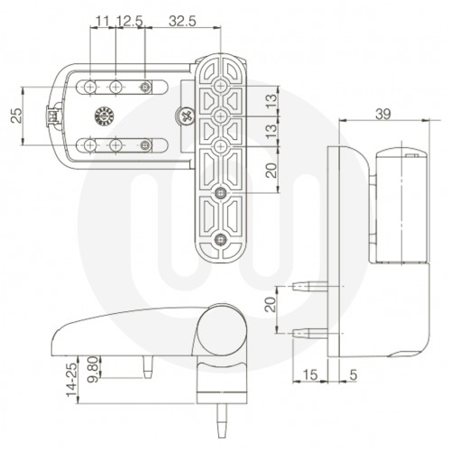 Mila Ideal Flag Hinge Standard
